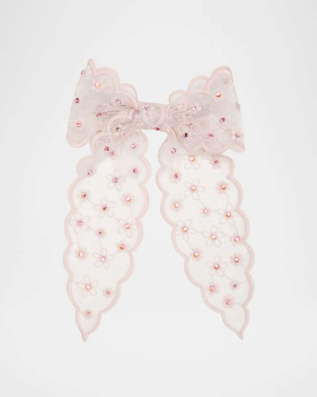 Floral Bow Barrette